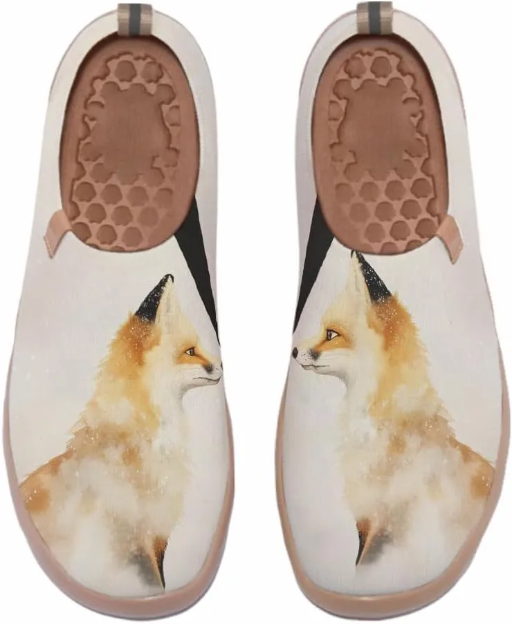 Women's Art Painted Travel Shoes Slip-On Fashion Sneaker Knit Mesh Walking Casual Loafers