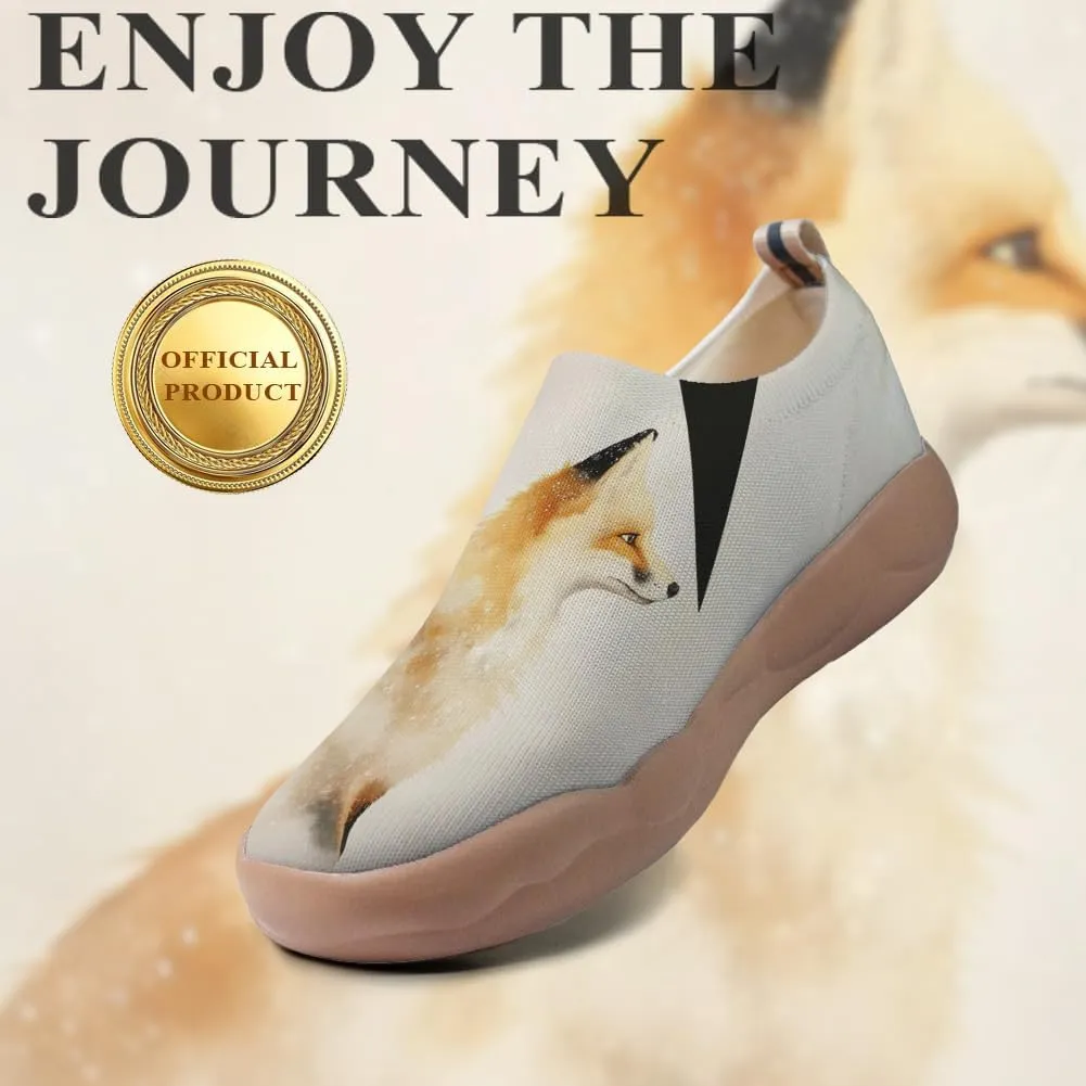 Women's Art Painted Travel Shoes Slip-On Fashion Sneaker Knit Mesh Walking Casual Loafers
