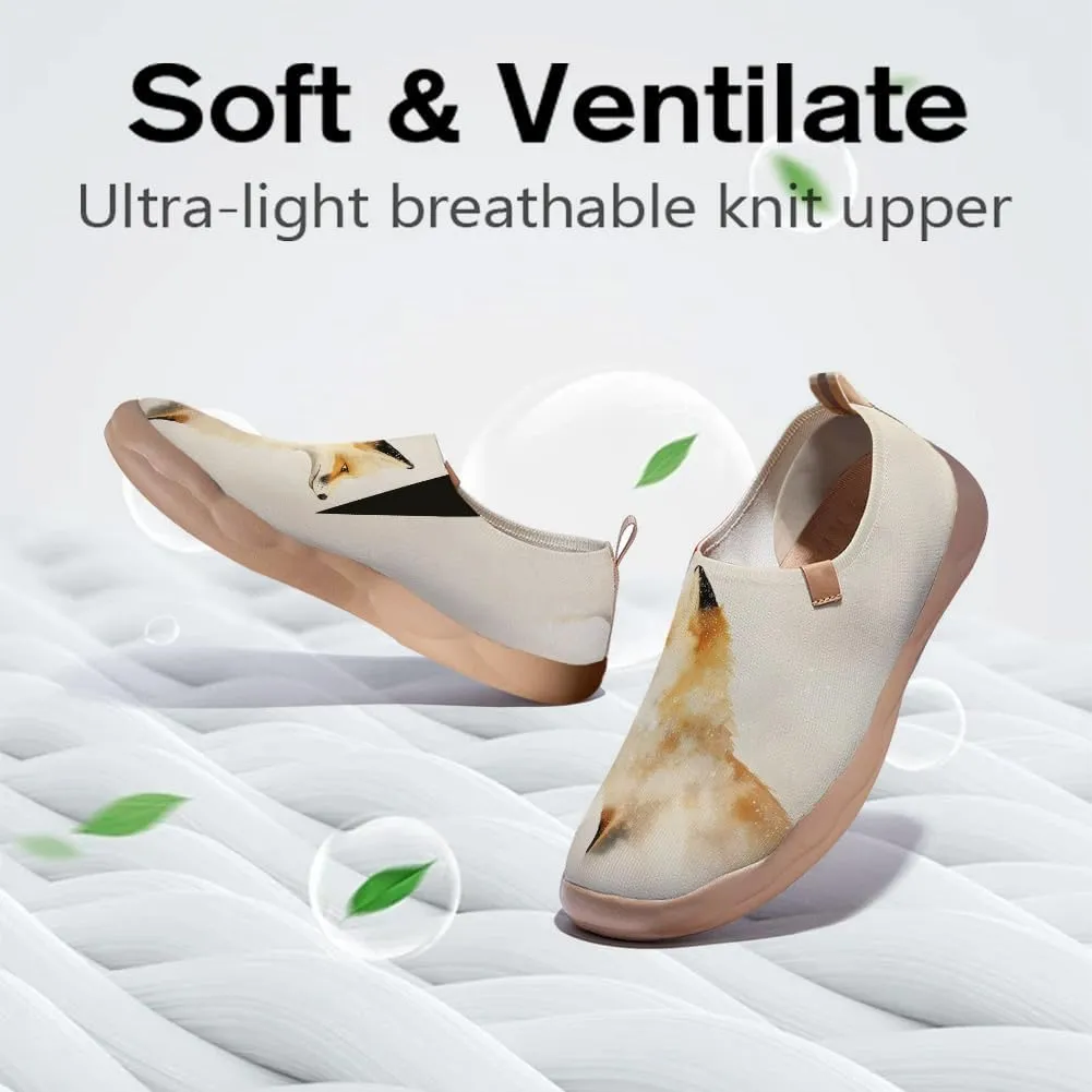 Women's Art Painted Travel Shoes Slip-On Fashion Sneaker Knit Mesh Walking Casual Loafers