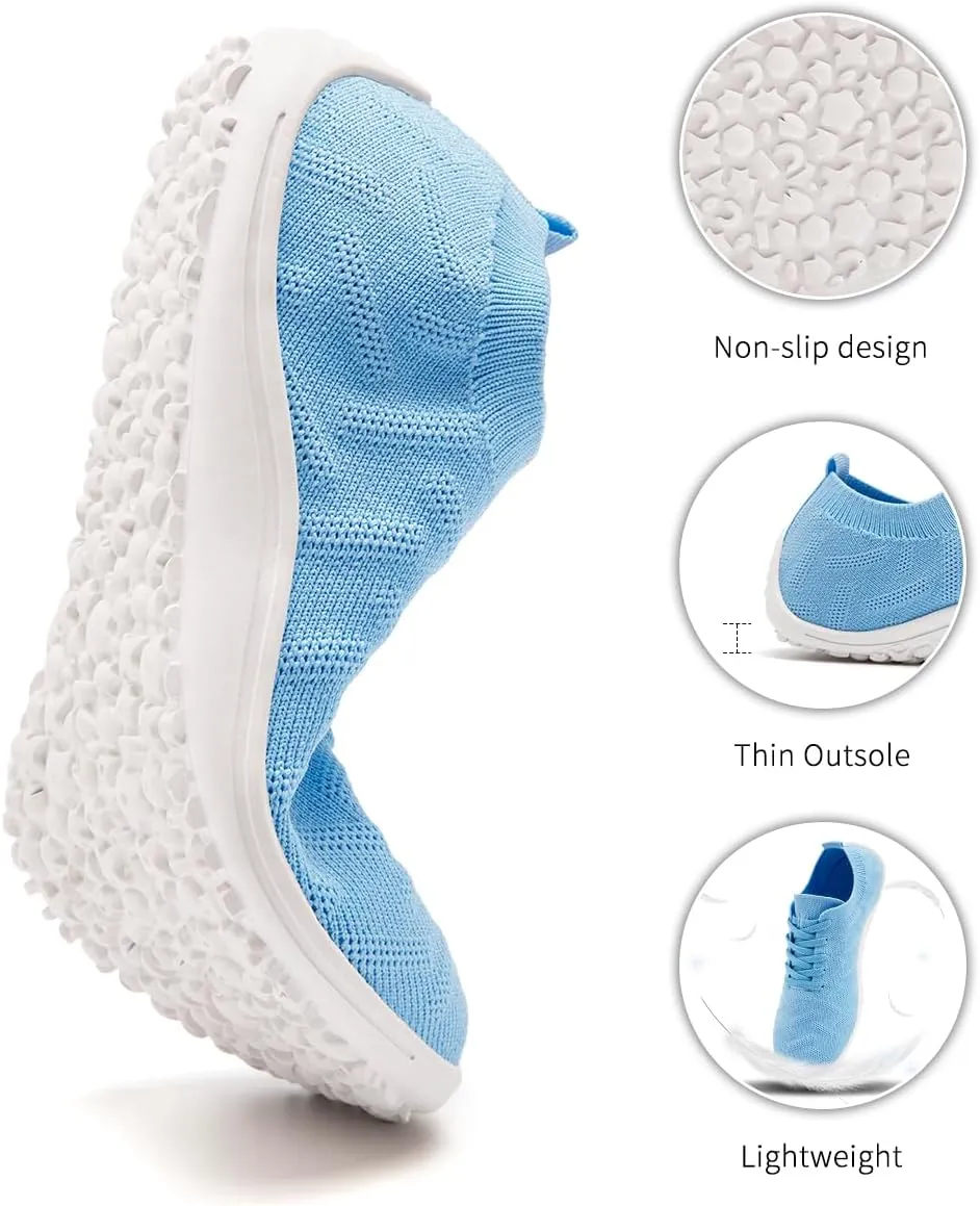 Womens Barefoot Shoes Walking Runing Slip On Shoes Zero Drop Footwear Yoga Gym Sneakers Lightweight Breathable Minimalist Trainers