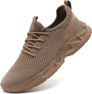 Women's Breathable Casual Athletic Sneakers, Lightweight Comfortable Slip On Gym Walking Tennis Fashion Sports Shoes