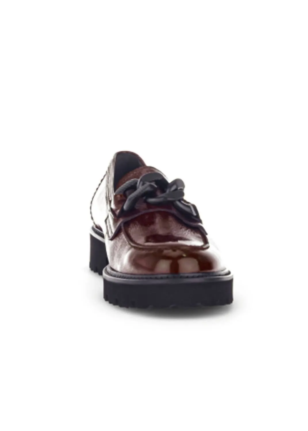 Women's Chain Loafer In Bordeaux