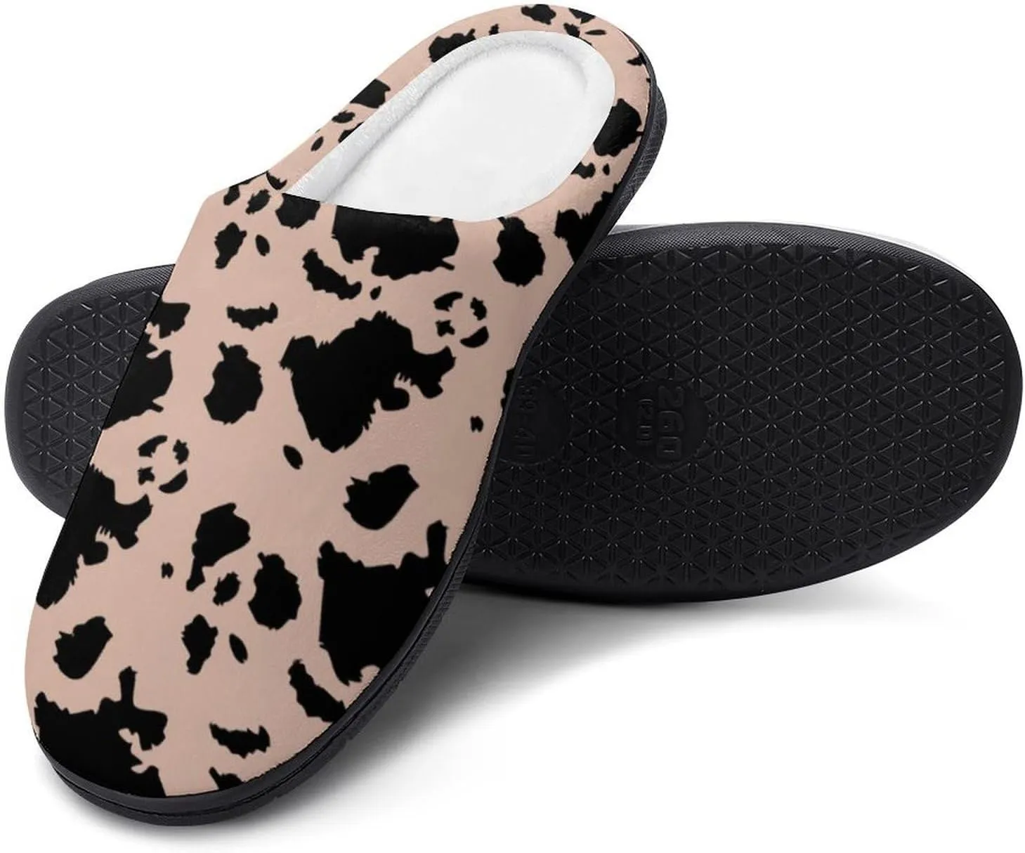 Womens Clog Slippers Comfy Bedroom Slip-On Shoes Men's Halloween Slippers Warm Cotton House Slippers Indoor Outdoor