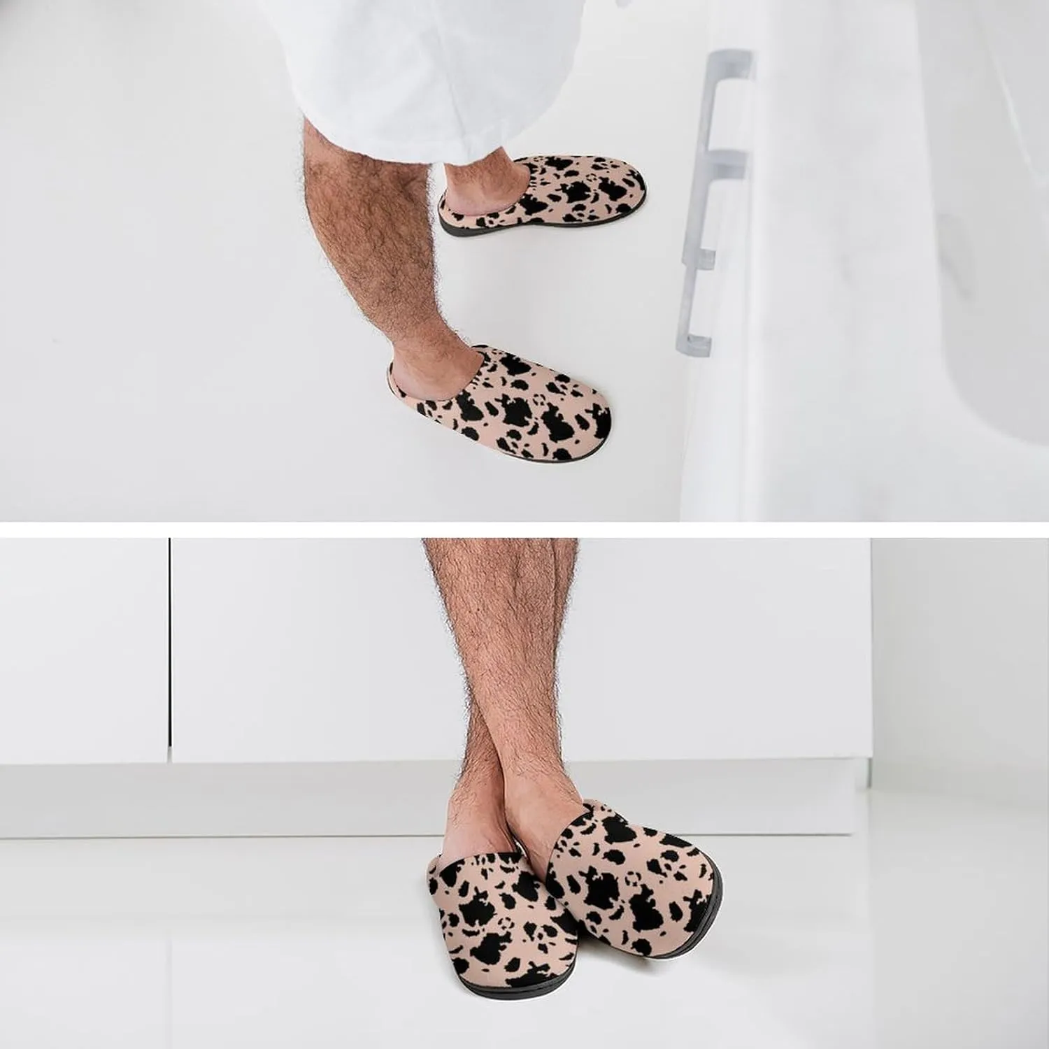 Womens Clog Slippers Comfy Bedroom Slip-On Shoes Men's Halloween Slippers Warm Cotton House Slippers Indoor Outdoor