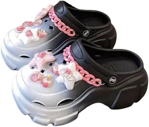 Women's Fashion Clogs, Thick Soft Sole Two-Way Clogs, Breathable Beach and Garden Clogs