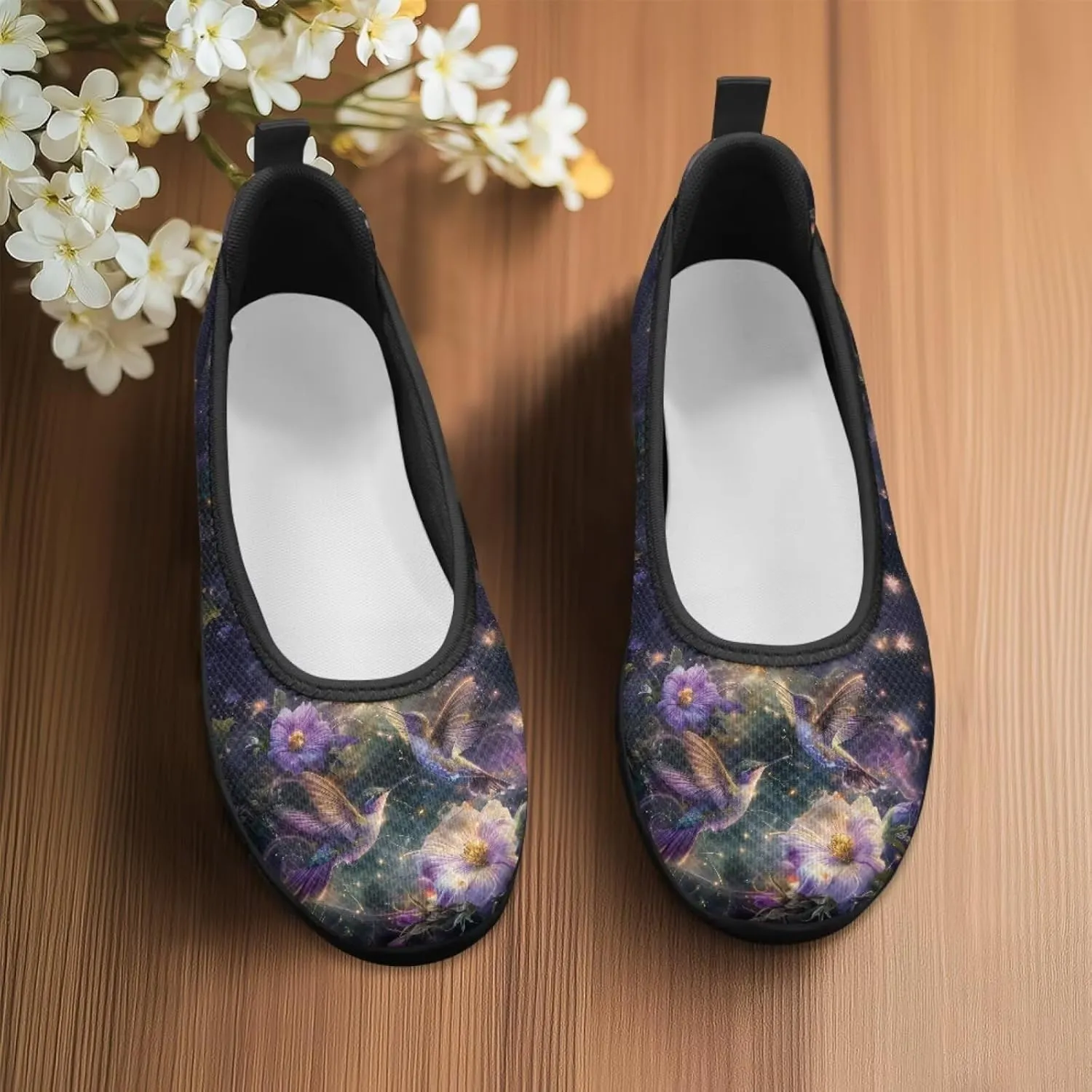 Womens Fitness Shoes Hummingbird Wide Barefoot Sneakers Comfortable Flat Walking Low Top Athletic Sneaker Lightweight Minimalist Shoe