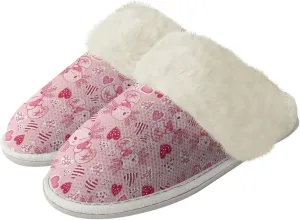 Women's Flannel Lined Slippers Fluffy House Shoes Furry Cozy Home Bedroom Comfy Winter Cute Warm Shoes