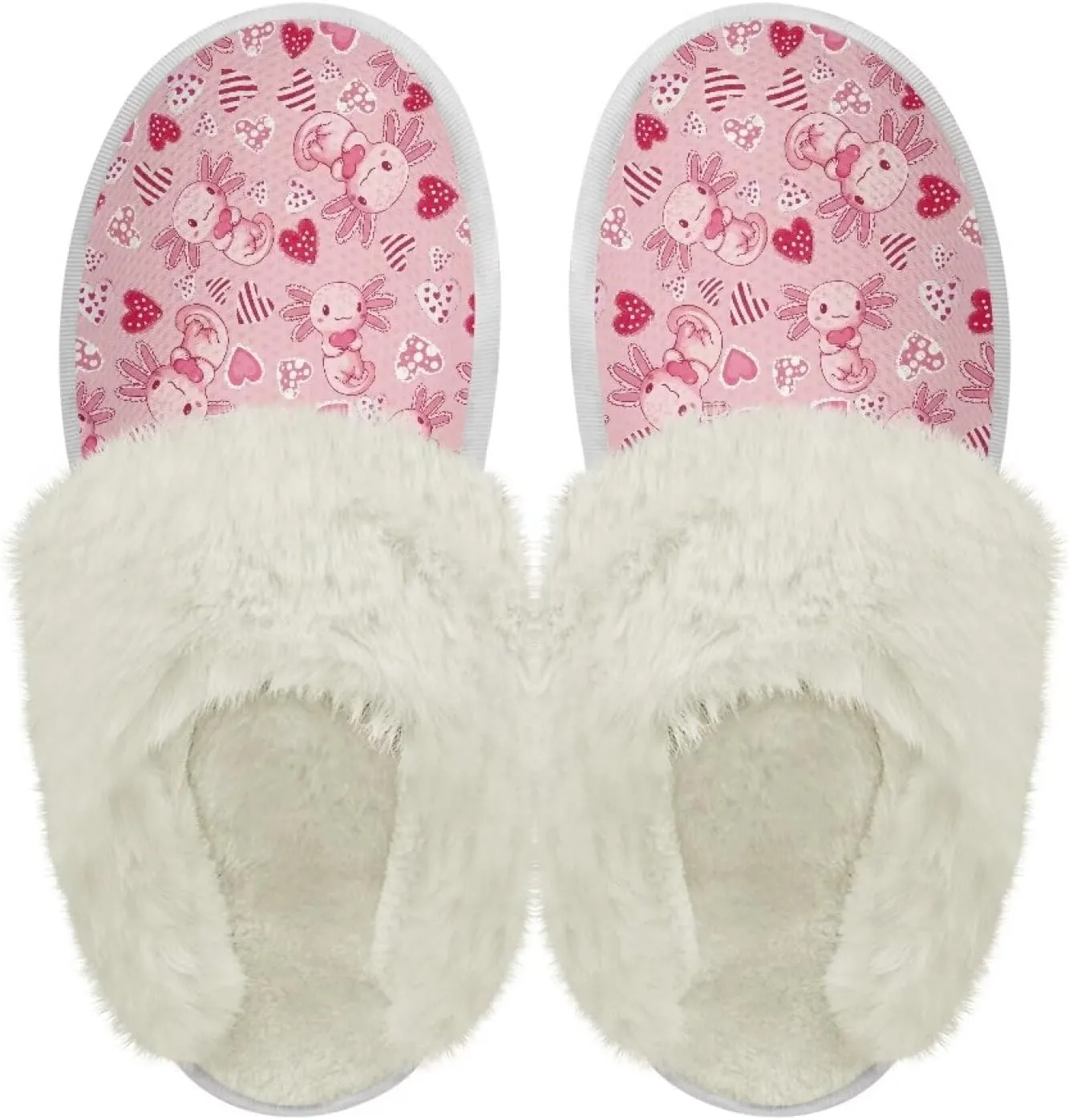 Women's Flannel Lined Slippers Fluffy House Shoes Furry Cozy Home Bedroom Comfy Winter Cute Warm Shoes