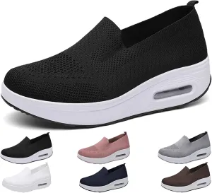 Women's Orthopedic Walking Shoes, Slip-On Non-Slip Light Air Cushion Orthopedic Sneakers for Arch Support