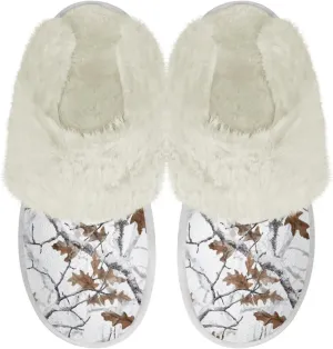 Women's Plush Fuzzy Slip on Indoor Outdoor Winter House Slippers Comfy Warm Fluffy Shoes Size 5-14