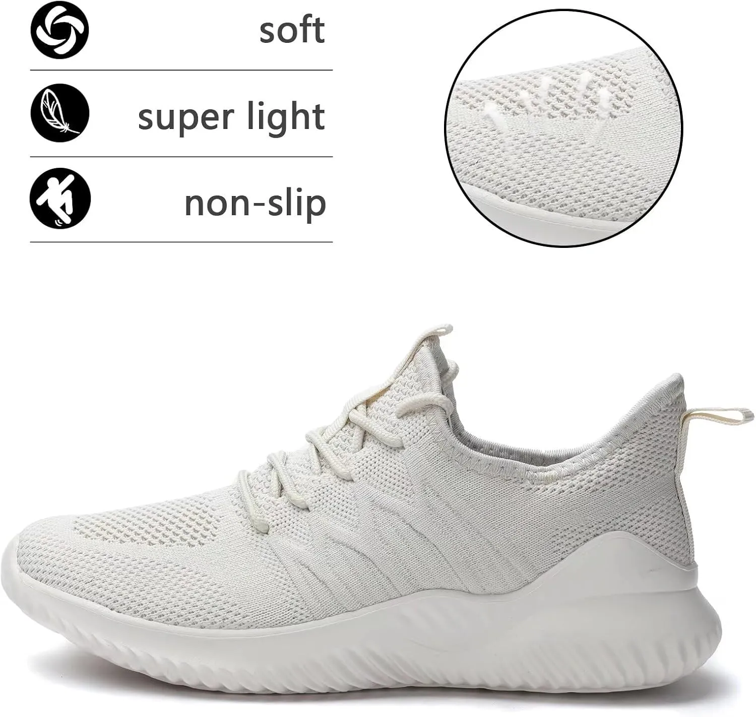 Women's Running Shoes Ladies Slip on Tennis Walking Sneakers Lightweight Breathable Comfort Work Gym Trainers Stylish Shoes