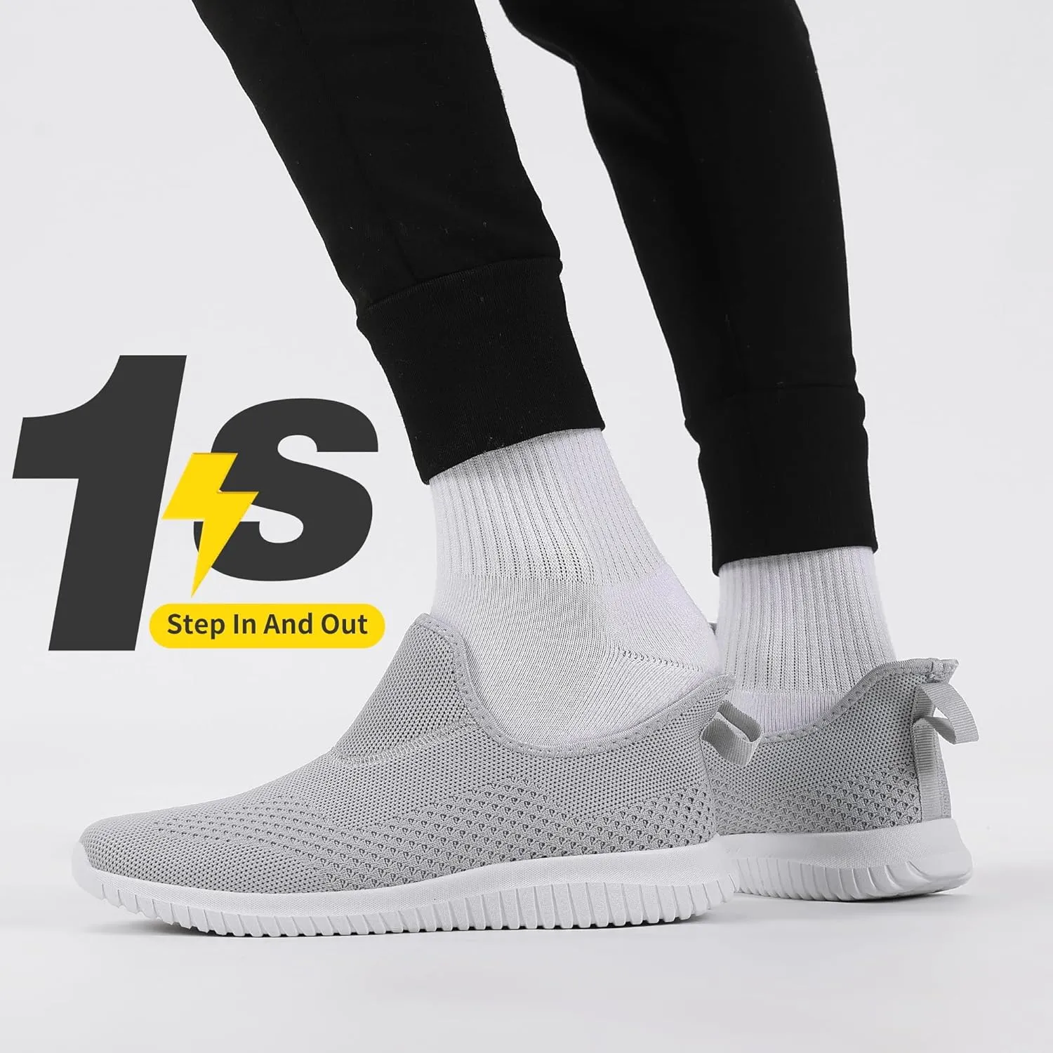 Women's Slip On Comfort Walking Shoes Ultra Lightweight Breathable Running Tennis Athletic Gym Workout Non Slip Athletic Fashion Sneakers