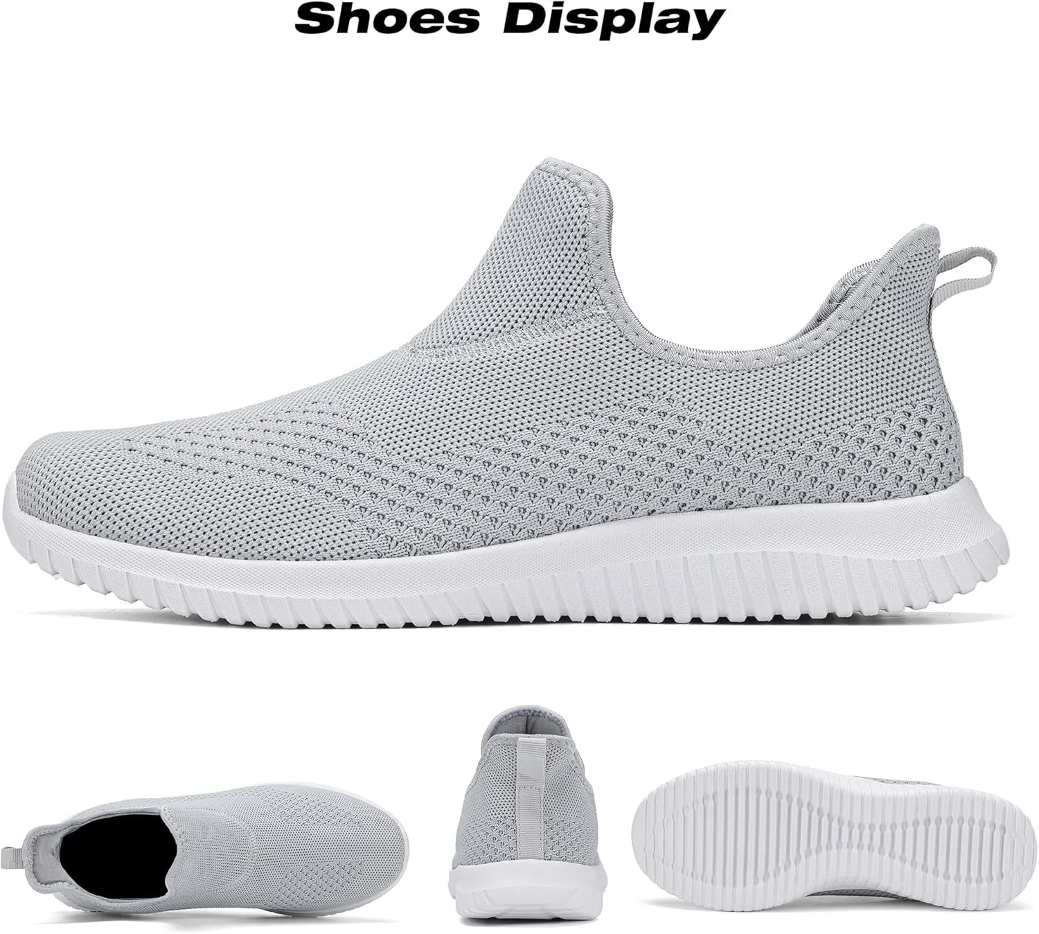 Women's Slip On Comfort Walking Shoes Ultra Lightweight Breathable Running Tennis Athletic Gym Workout Non Slip Athletic Fashion Sneakers