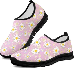 Women's Slip on Sneakers Casual Shoes Loafers Non Slip Breathable Comfortable Walking Sneakers Gifts for Women Girls Black Sole Size 5.5-11.5