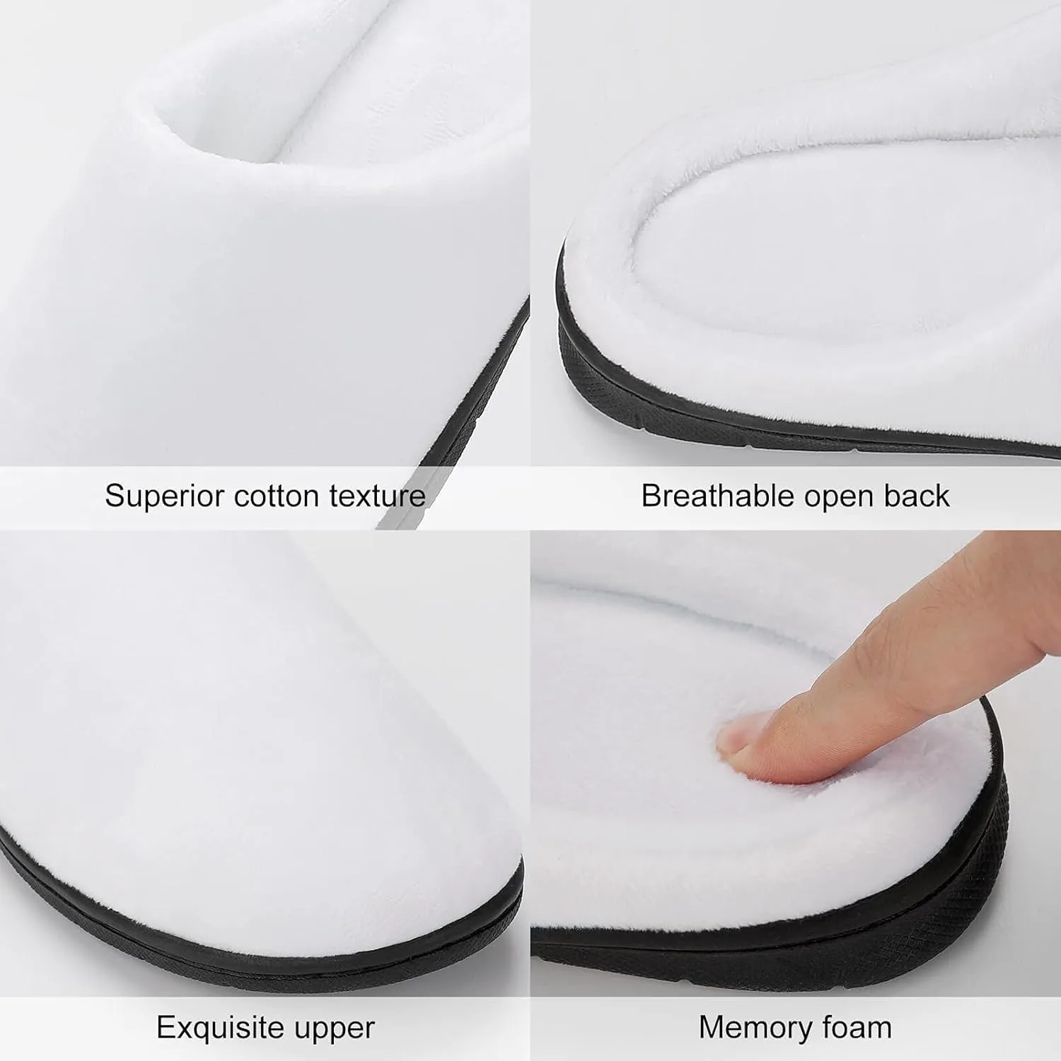 Womens Slippers Comfy Bedroom Slip-On Shoes Men's Halloween Slippers Cotton House Slippers Indoor Memory Foam Slippers