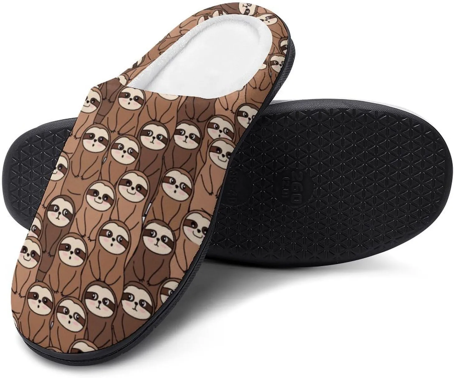 Womens Slippers Comfy Bedroom Slip-On Shoes Men's Halloween Slippers Cotton House Slippers Indoor Memory Foam Slippers