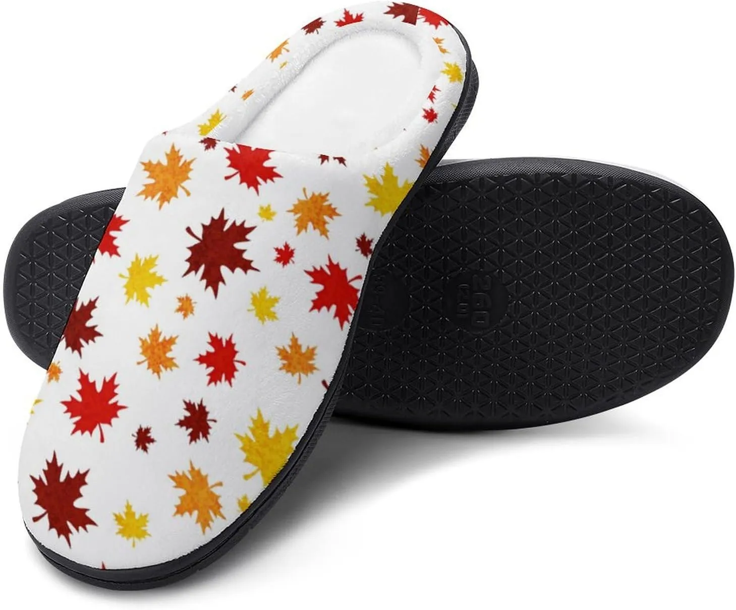 Womens Slippers Comfy Bedroom Slip-On Shoes Men's Halloween Slippers Cotton House Slippers Indoor Memory Foam Slippers