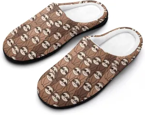 Womens Slippers Comfy Bedroom Slip-On Shoes Men's Halloween Slippers Cotton House Slippers Indoor Memory Foam Slippers