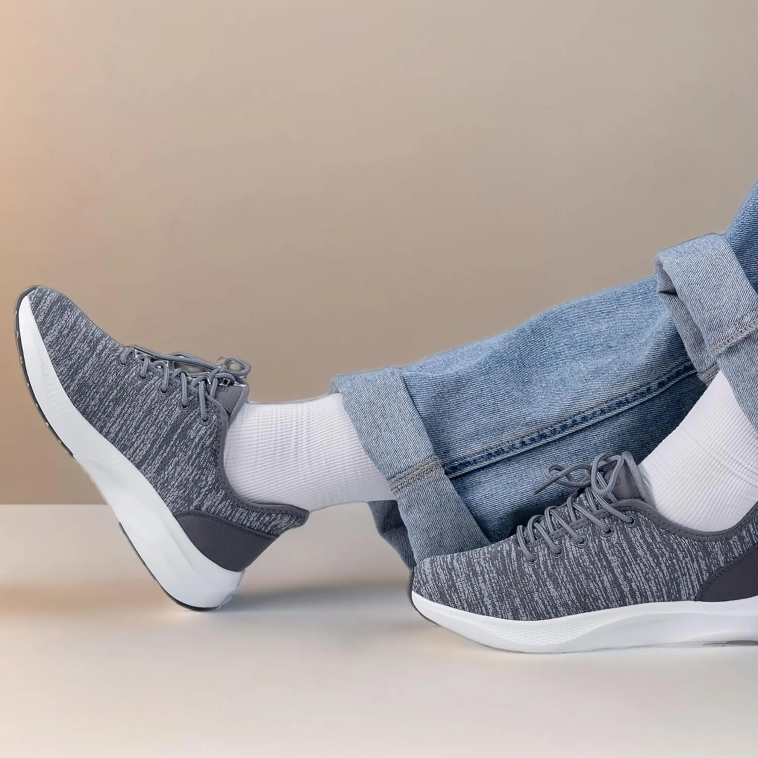 Women's Tennis Shoes,Comfortable Breathable Knit Slip On Sneakers, Convenient Shoes for Everyday and Travel