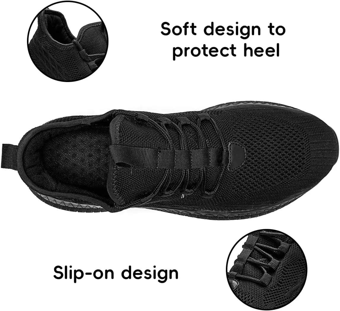 Women's Walking Shoes Casual Slip on Running Tennis Shoes Lightweight Breathable Non Slip Casual Sports Trainers