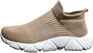 Womens Walking Shoes Slip On Casual Sneakers Breathable Mesh Shoes Womens Canvas Casual Flip Flop Sandals