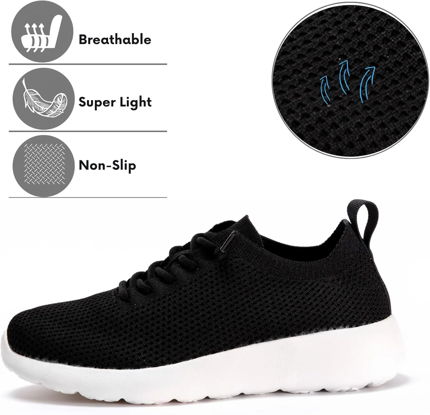 Womens Walking Shoes | Slip On Sneakers for Women |Comfy Tennis Running Shoes | Lightweight and Breathable