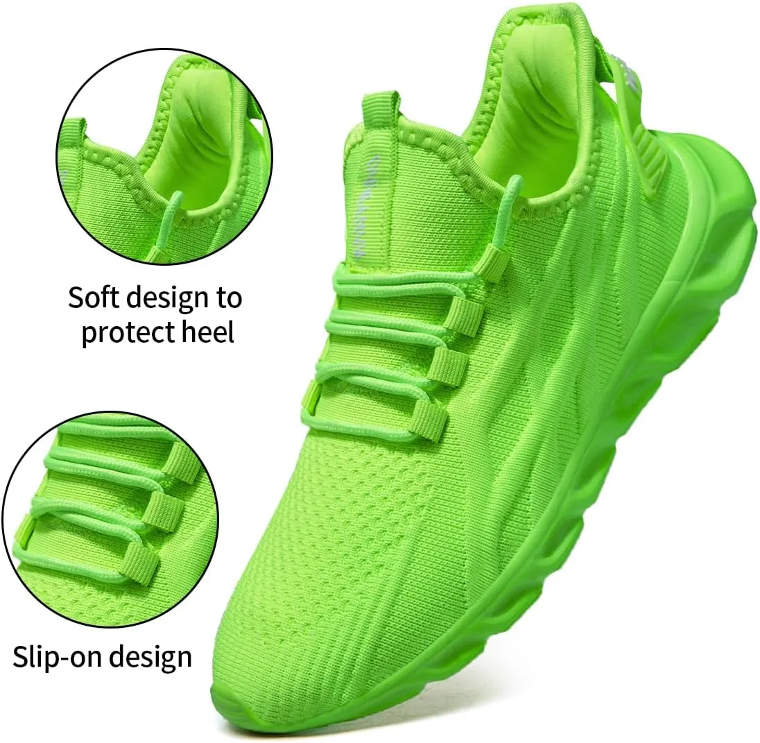 Womens Walking Shoes Slip On Sneakers Tennis Shoes Running Sport Workout Gym Shoes Athletic Non Slip Lightweight Breathable Fashion Casual Shoes for Travel Work