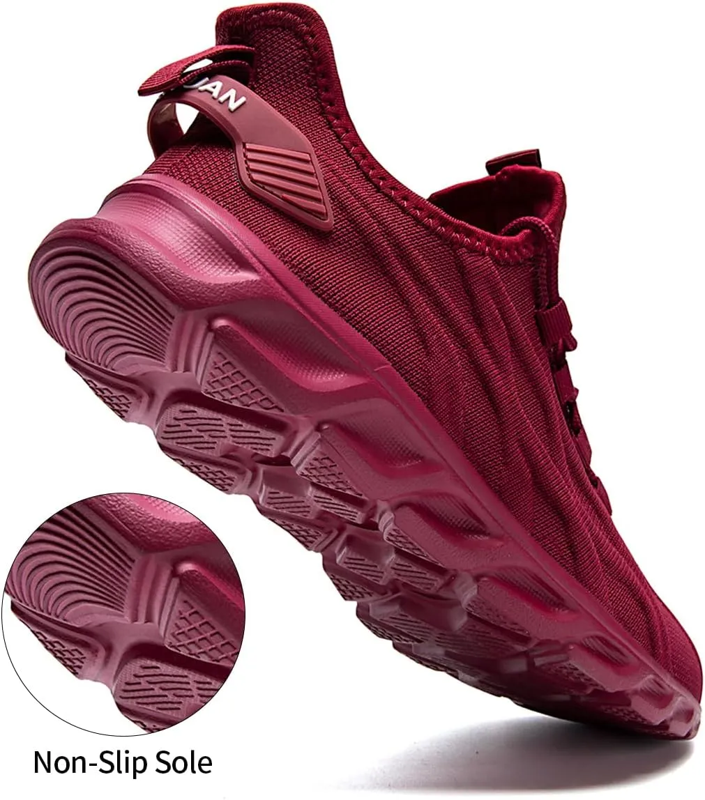 Womens Walking Shoes Slip On Sneakers Tennis Shoes Running Sport Workout Gym Shoes Athletic Non Slip Lightweight Breathable Fashion Casual Shoes for Travel Work