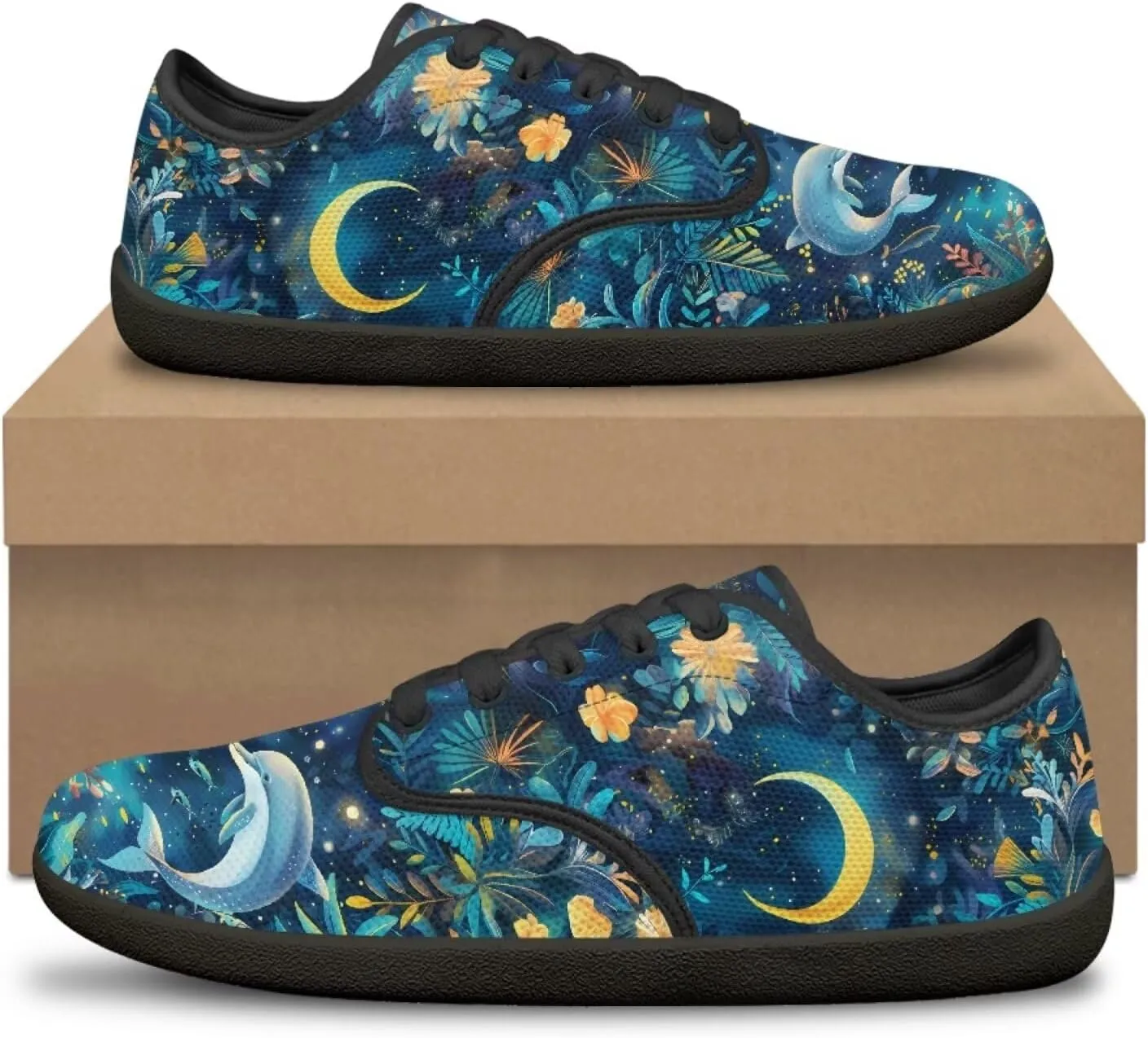 Women's Wide Toe Box Barefoot Shoes Zero Drop Lightweight Sneakers Breathable Casual Walking Work Footwear