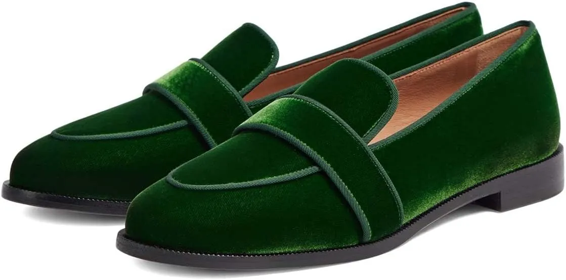 XYD Women's Closed Almond Toe Slip On Moccasins Low Heel Flats Comfy Formal Casual Office Work Dress Loafers Shoes