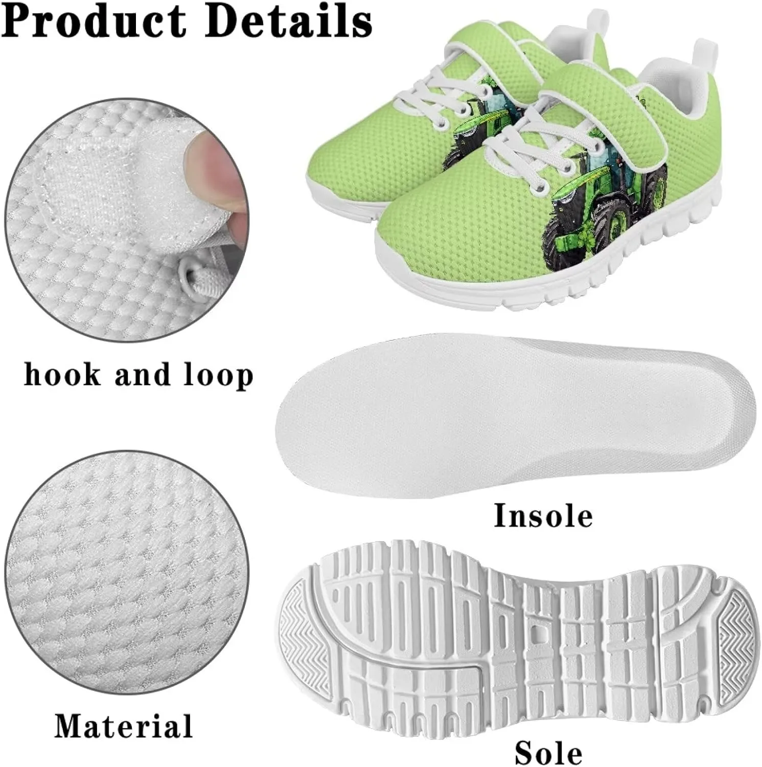 YEXIATODO Boys' Girls' Shoes Lightweight Slip On Casual Running Shoes Breathable Athletic Shoes Sneakers 11-2.5 Kids