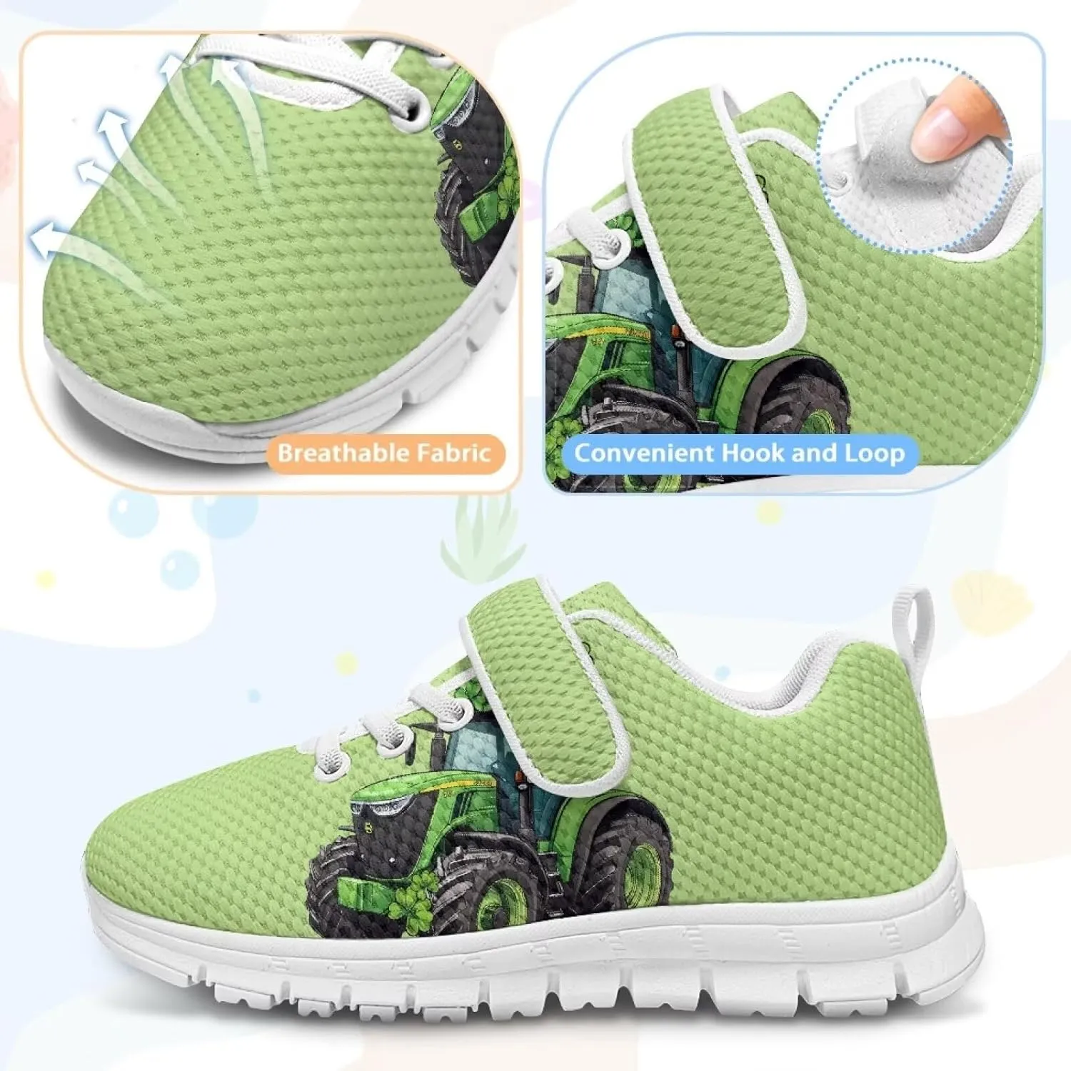 YEXIATODO Boys' Girls' Shoes Lightweight Slip On Casual Running Shoes Breathable Athletic Shoes Sneakers 11-2.5 Kids