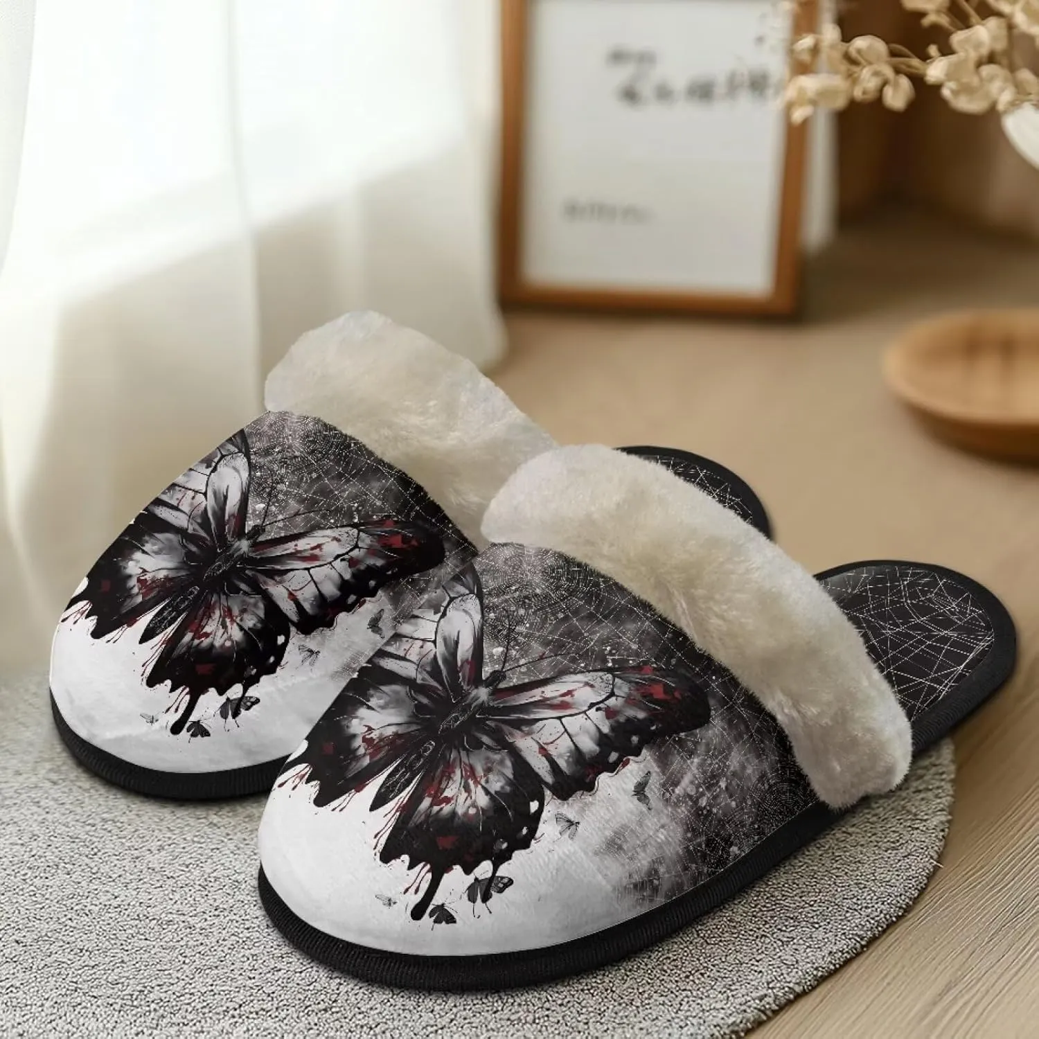 YEXIATODO Comfy House Shoes Women Size XS-XL for Girls Fuzzy Slippers for Men Cotton Slippers