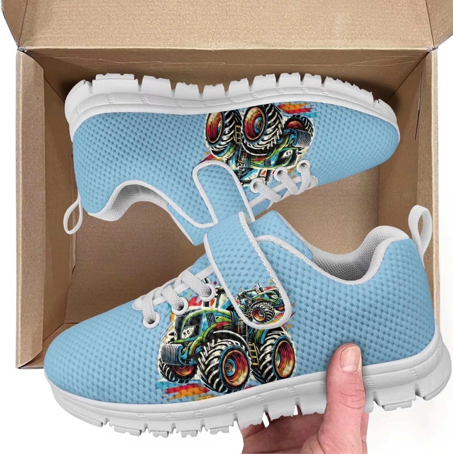 YEXIATODO Girl Boys Slip-On Sneakers Toddler/Little Kid/Big Kid Lightweight Fashion Breathable Tennis Walking Shoes