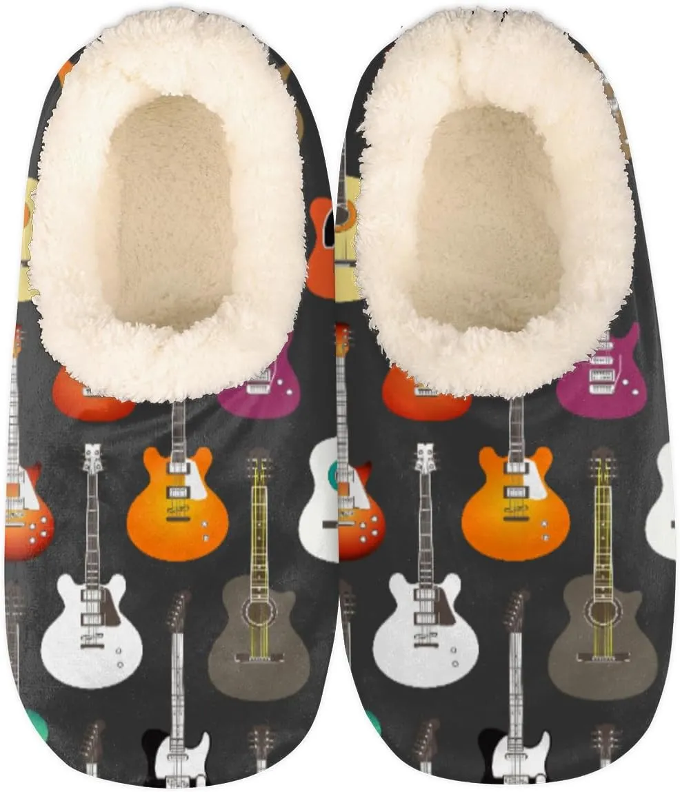Yzrwebo Slippers for Women Men Indoor Non-Slip Slippers Socks Warm Comfy Soft House Slippers Bedroom Fuzzy Plush Lined House Shoes