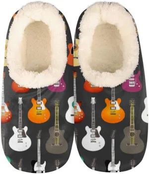 Yzrwebo Slippers for Women Men Indoor Non-Slip Slippers Socks Warm Comfy Soft House Slippers Bedroom Fuzzy Plush Lined House Shoes