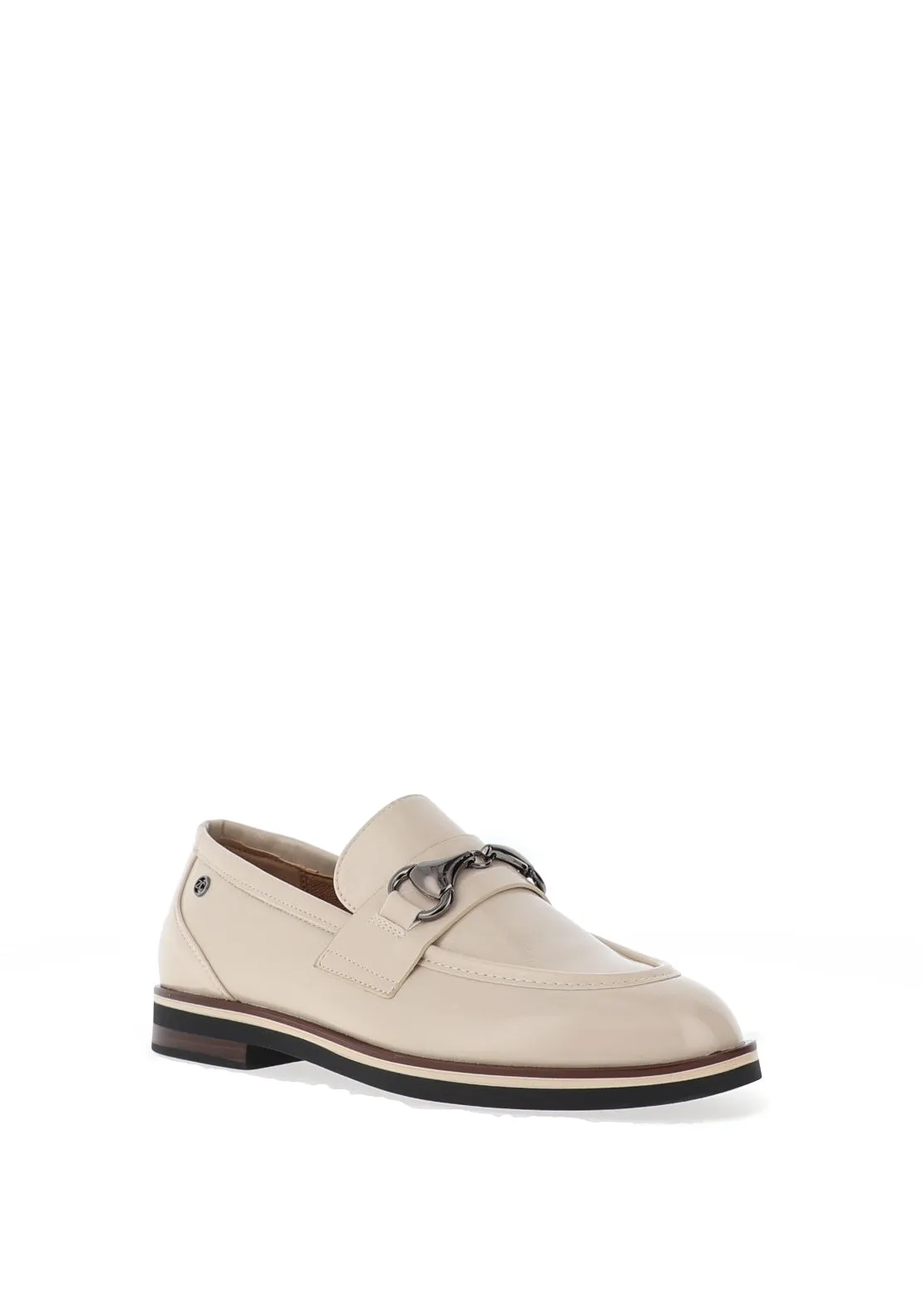 Zanni & Co Afulas Patent Link Loafers, Chiffon