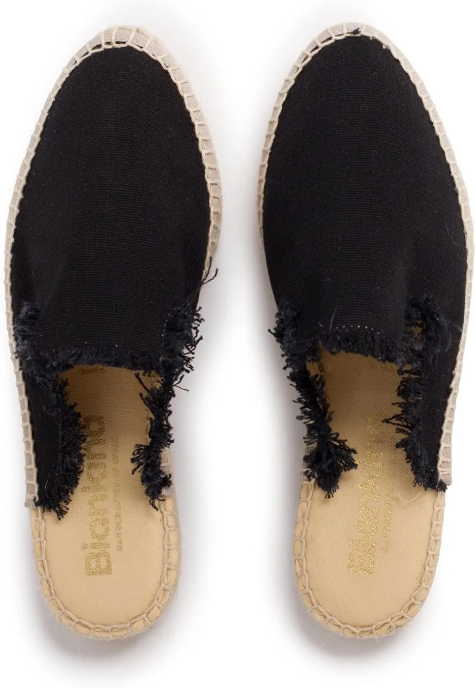 Zaragoza Authentic Spanish Espadrille Flat Slides for Women - Sustainable, Eco Friendly, Vegan Shoes. Classic Style, Organic Cotton Canvas Upper, Comfy Insole, Jute Midsole, Rubber Sole. Made in Spain