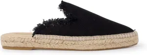Zaragoza Authentic Spanish Espadrille Flat Slides for Women - Sustainable, Eco Friendly, Vegan Shoes. Classic Style, Organic Cotton Canvas Upper, Comfy Insole, Jute Midsole, Rubber Sole. Made in Spain