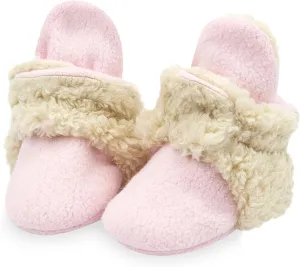 Zutano Unisex Fleece Baby Booties, Two Snap Closure, Newborn to 24 Months